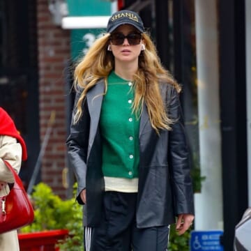 Jennifer Lawrence Just Wore Exact Cardigan Every London Fashion Person Seems to Own