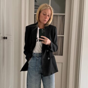Gwyneth Paltrow Just Wore the Wide-Leg Alternative to Spring's Carpi Jeans Trend