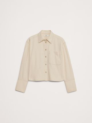 The Boxy Crop Denim Shirt