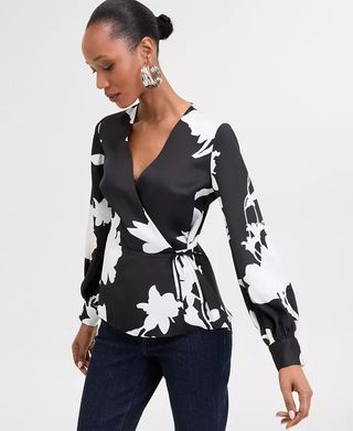 I.N.C. International Concepts, I.n.c. Internaitonal Concepts Women's Printed Peplum Top, Exclusively at Macy's