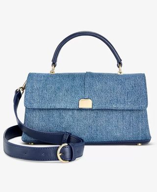 On 34th, Kristt Small Denim Top Handle Crossbody, Exclusively at Macy's