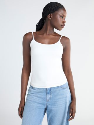 Scoop, Scoop Women's Square Neck Contour Cami Top, Sizes Xs-Xxl