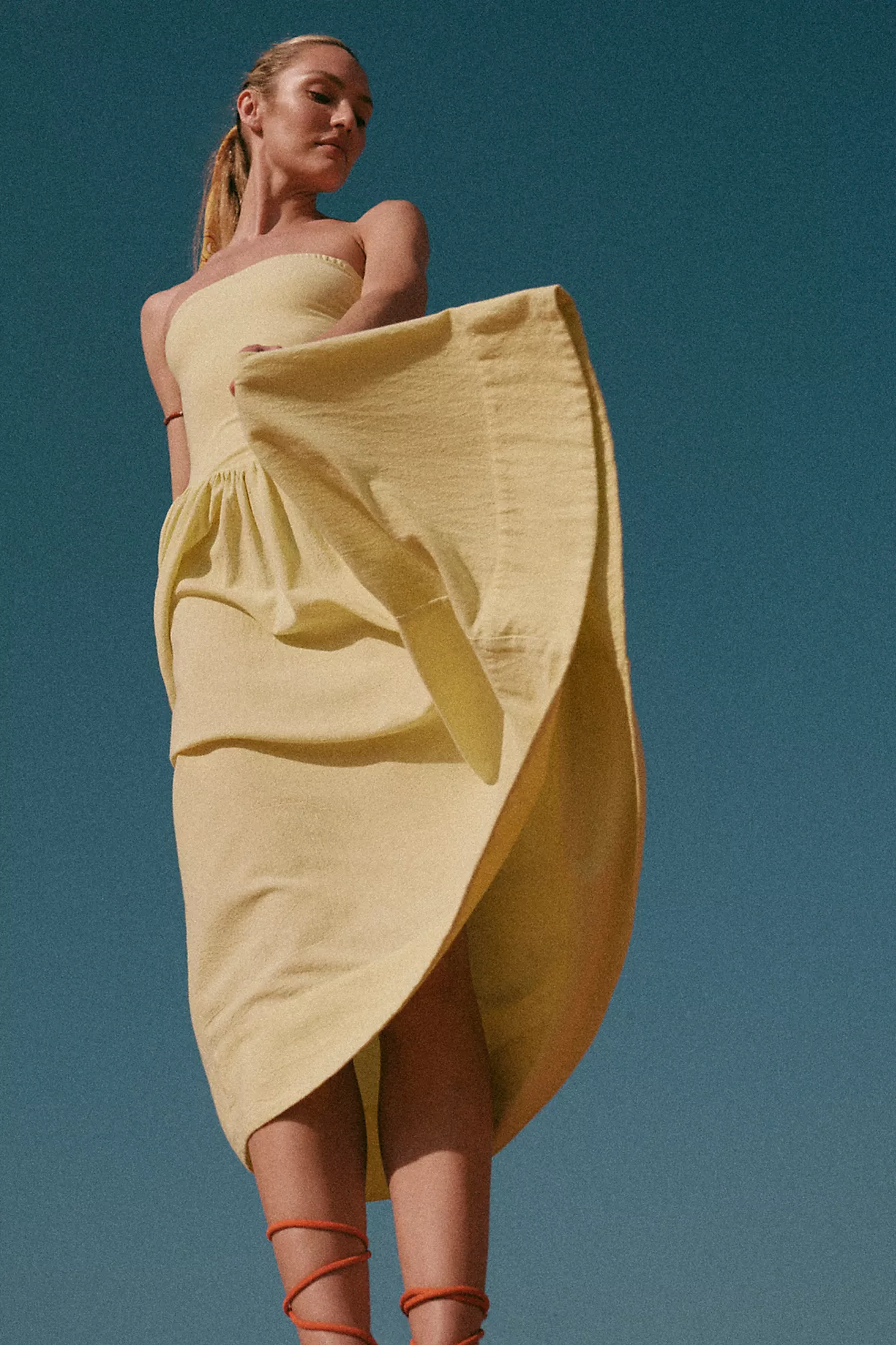 Onda Drop-Waist Tube Midi