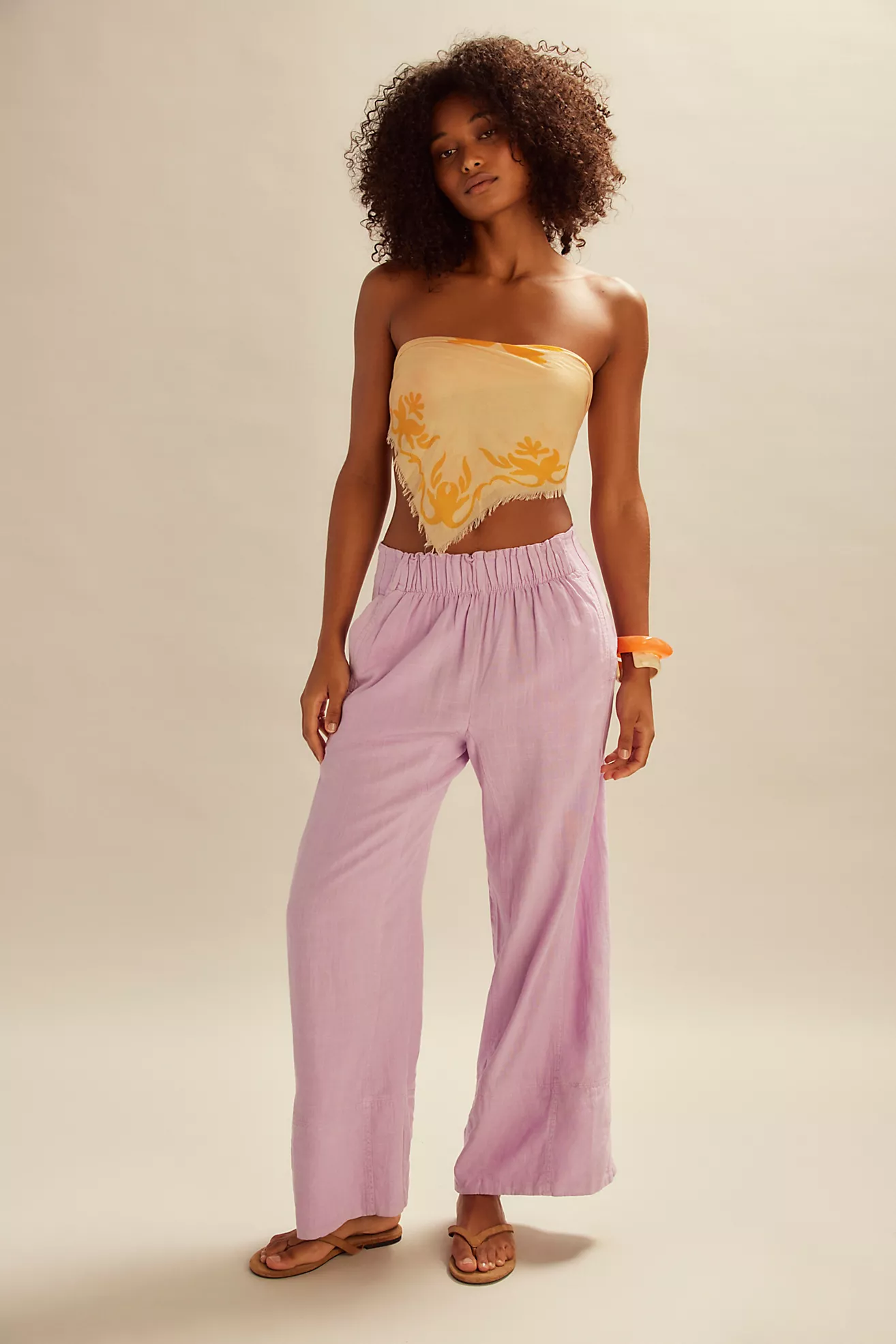 Day's End Linen Pull-On Trousers