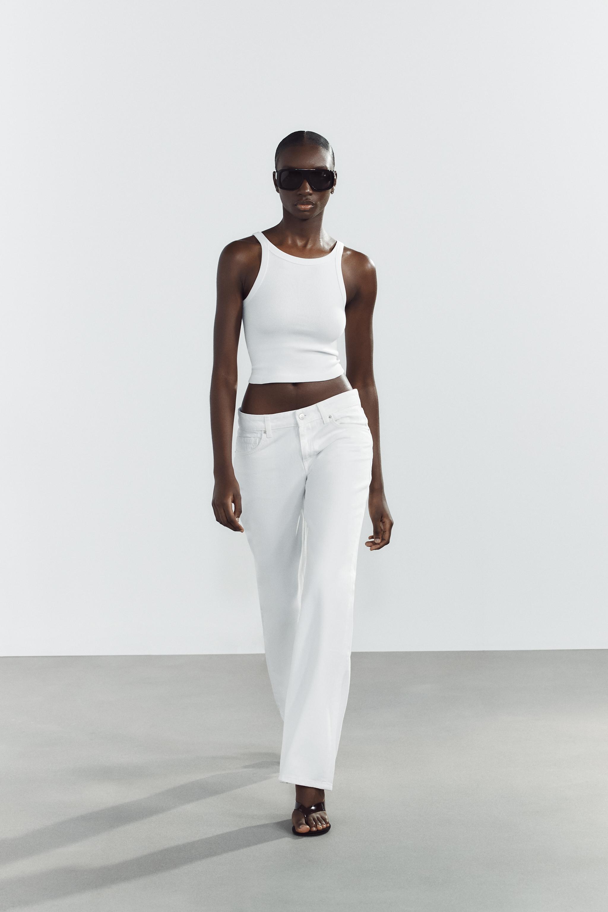Trf Low-Rise Wide Leg Jeans